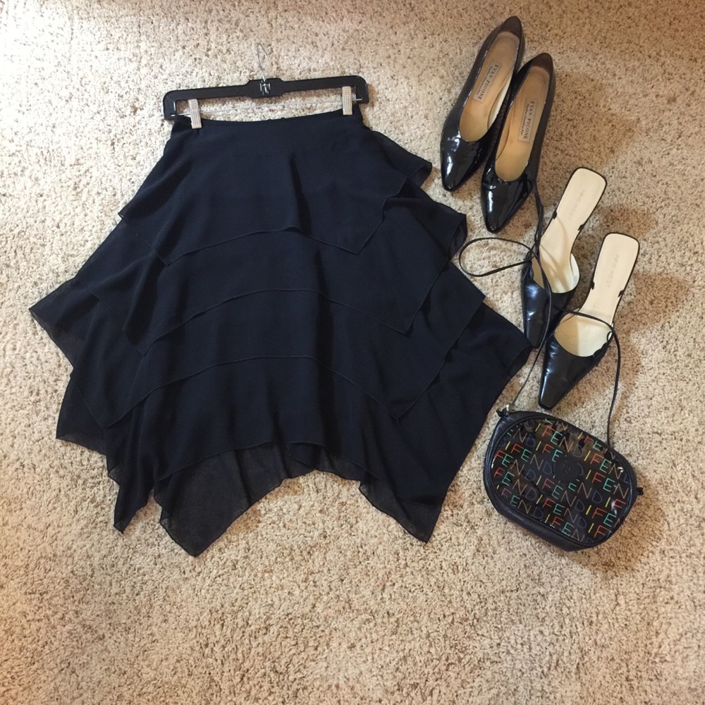 McClintock Collection, Black tiered Skirt!